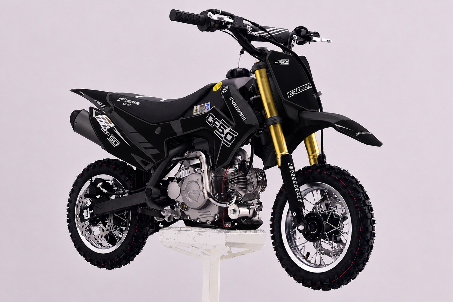 Xmas Layby Package 2. Kids Crossfire Cf50cc Bike, Training Wheels And Riding Gear All For - Dirt Zaro Moto